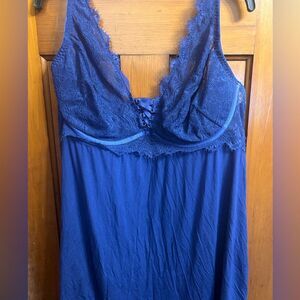 NWT!! Turkish Blue Melody Chemise in XXL, Stunning/Striking Color